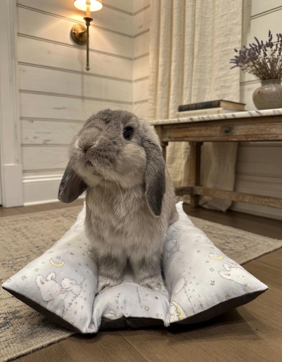 Bunny Dream Bed | Cozy Organic Handmade Rabbit Bed