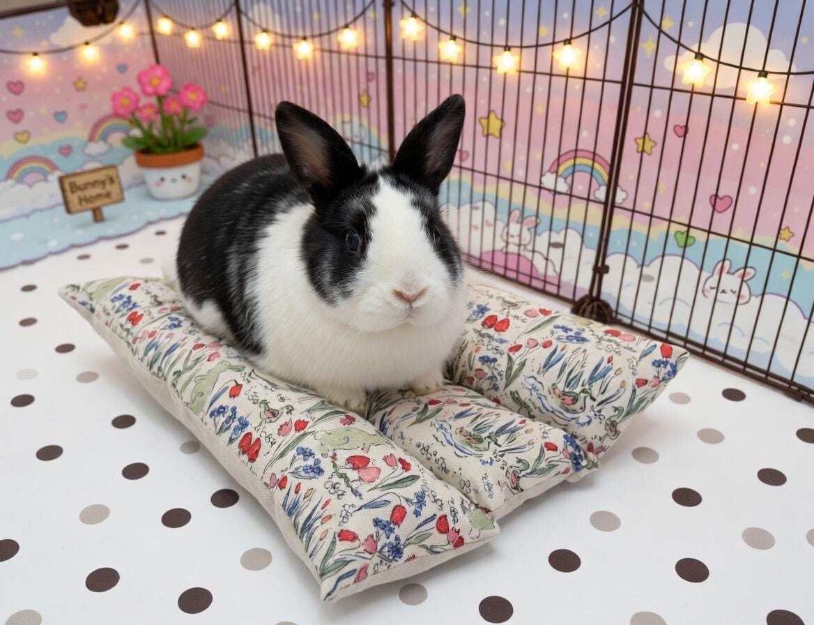 Bunny Dream Bed | Cozy Organic Handmade Rabbit Bed